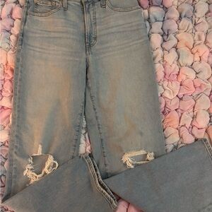 Madewell Light Blue Distressed Women Jeans